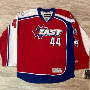 2009 NHL All Star Jersey Mike KOMISAREK Autograph Signed Reebok Jersey L NWT